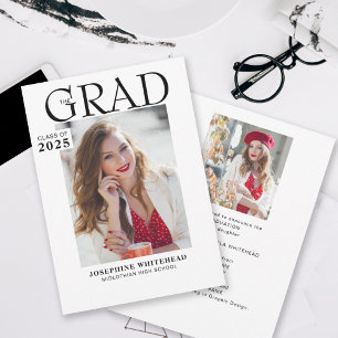 Anuncio de foto de graduación minimalista moderno