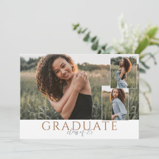 Anuncio de foto de graduado en paisajes con collag