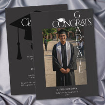 Anuncio de Foto de Graduado Felicidades Moderno en