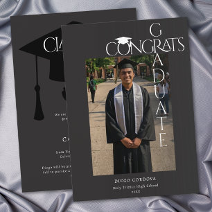 Anuncio de Foto de Graduado Felicidades Moderno en