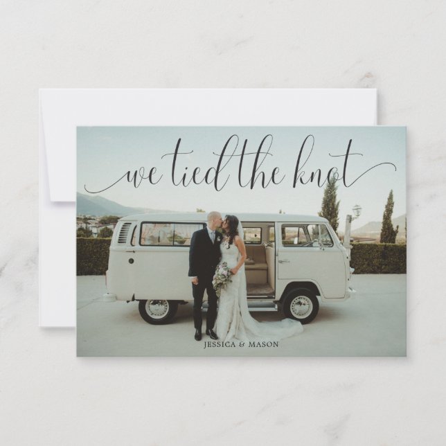 Anuncio de Foto de Invitación de Elopamento Nos Ca (Anverso)
