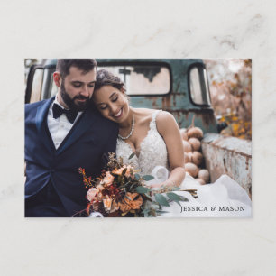 Anuncio de foto de invitación de elopamiento de 'N