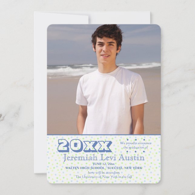 Anuncio de Foto de la Clase Graduada (Anverso)