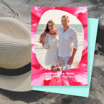Anuncio de foto de matrimonio de Hibiscus