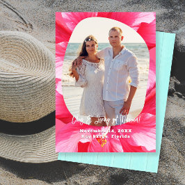 Anuncio de foto de matrimonio de Hibiscus