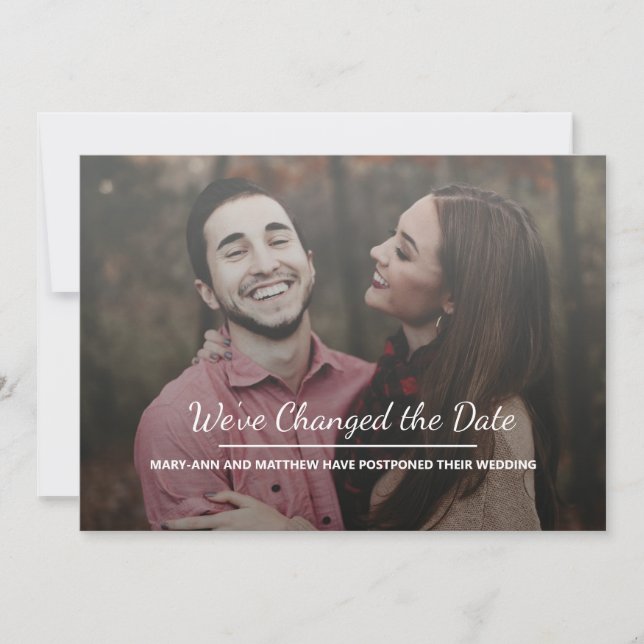 Anuncio de Foto de Retraso de Boda (Anverso)