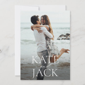 Anuncio de Foto de Save the Date Tipográfico