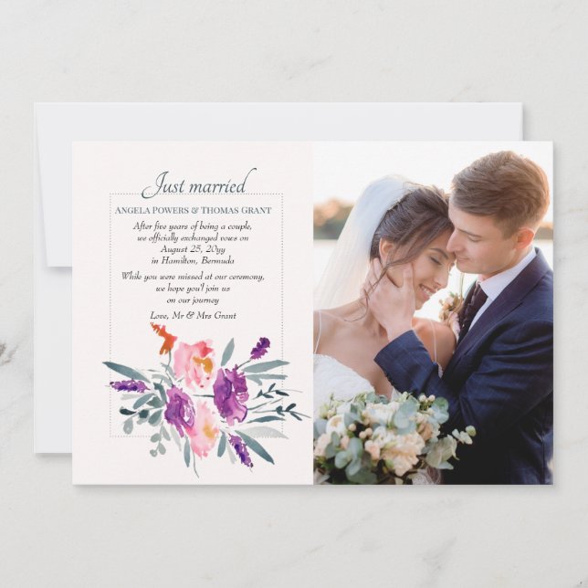 Anuncio de Foto en Acuarela (Anverso)