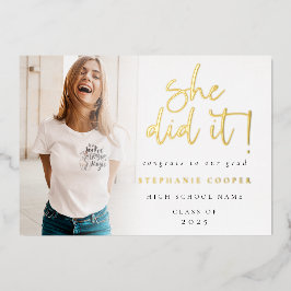 Anuncio de Foto Graduada 2025 Ella Lo Hizo Con Hoj