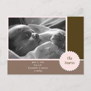 Anuncio de foto marrón y rosa (personalizable)