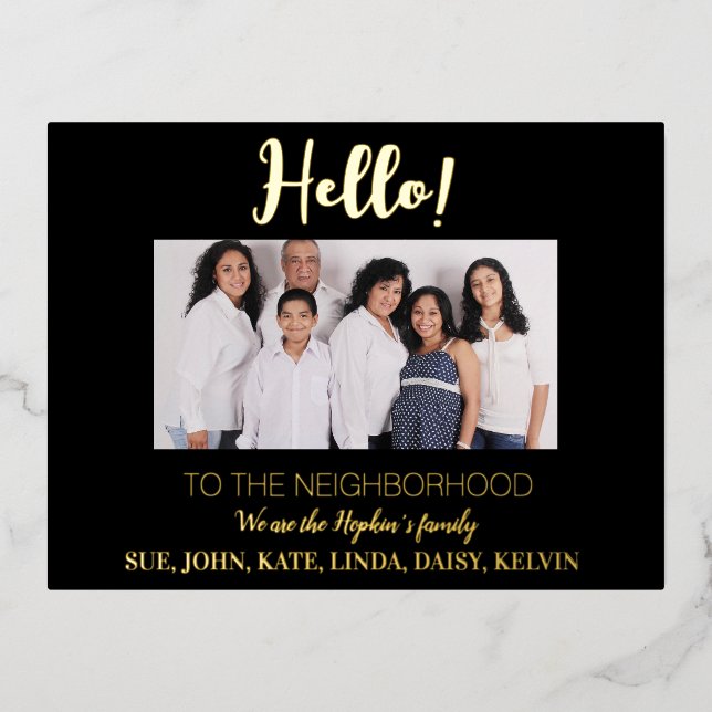 Anuncio de Foto "Nos Mudamos al Barrio" (Anverso)