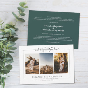 Anuncio de fotos de boda micro reducida
