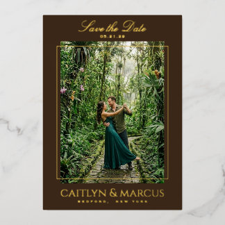 Anuncio de Frame Foil Pressed Save the Date
