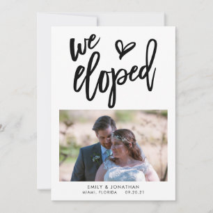 Anuncio de fuga con foto de invitación con texto n