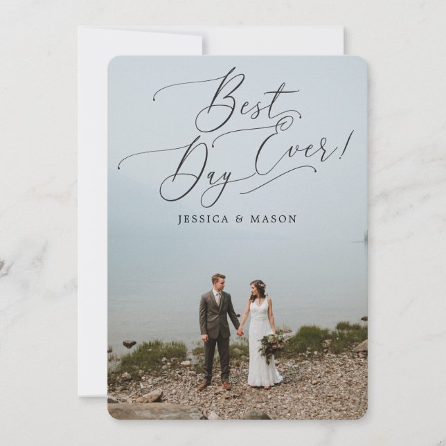 Anuncio de fuga para la boda del día más feliz (Anverso)