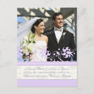 Anuncio de fuga Tarjetas postales moradas