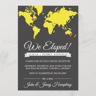 Anuncio de fuga y recepción de invitación