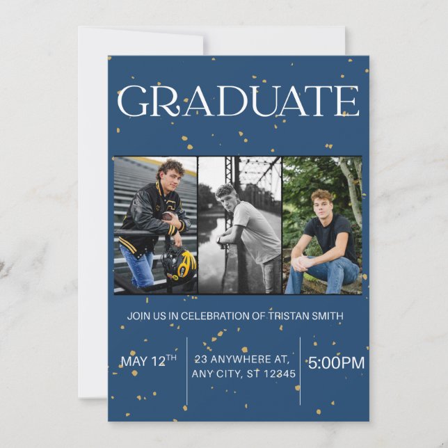 anuncio de graduación  (Anverso)