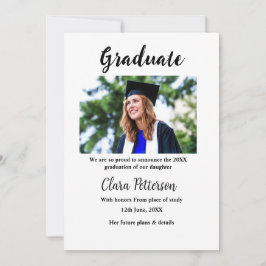 Anuncio de graduación agregar nombre promoción 20x
