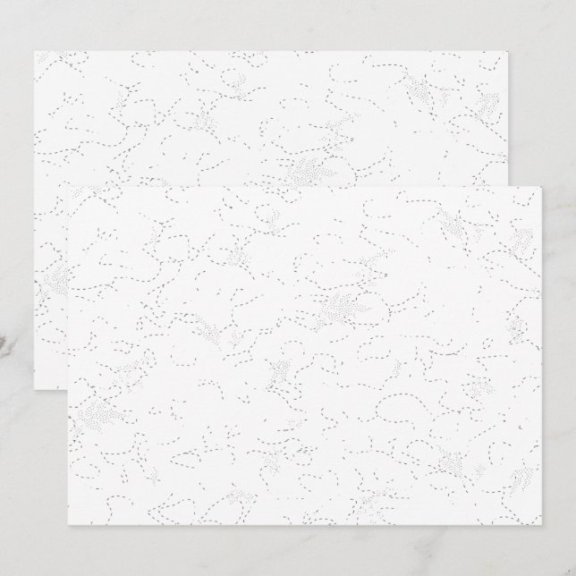 Anuncio de Graduación Blanco Elegante (Anverso / Reverso)