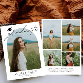 Anuncio de graduación con arco boho moderno 6 foto