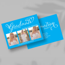 Anuncio de graduación con collage de fotos de guió