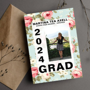  Anuncio de graduación con foto 
