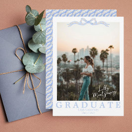 Anuncio de graduación con foto de Coquette Wedgwoo