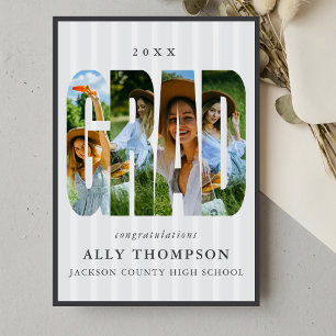 Anuncio de graduación con foto de franja clásica g