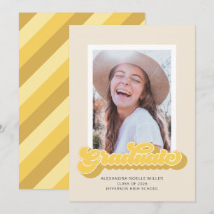 Anuncio de graduación con foto de Retro Vibes (ama