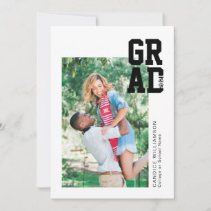 Anuncio de graduación con foto divertida de la cla