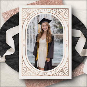Anuncio de Graduación con Foto en Marco Elegante
