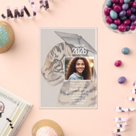Anuncio de graduación con foto Invitación acrílica