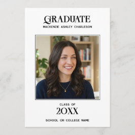 Anuncio de Graduación con Foto Moderna