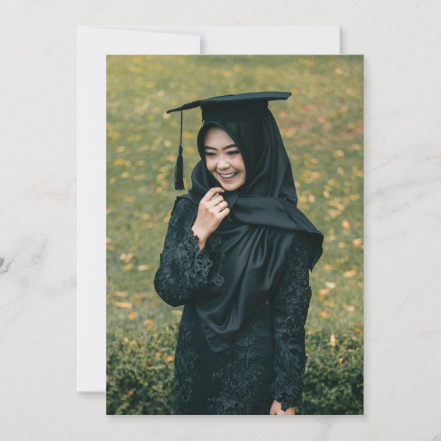 Anuncio de Graduación con Foto Personalizada (Anverso)