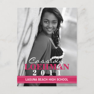 Anuncio de graduación con foto personalizada de fr