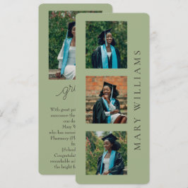 Anuncio de graduación con fotos y texto personaliz