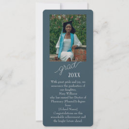 Anuncio de graduación con fotos y texto personaliz
