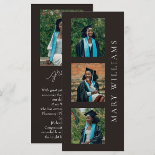 Anuncio de graduación con fotos y texto personaliz