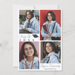 Anuncio de graduación con varias fotos de la promo