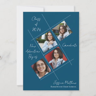 Anuncio de graduación con varias fotos de la promo