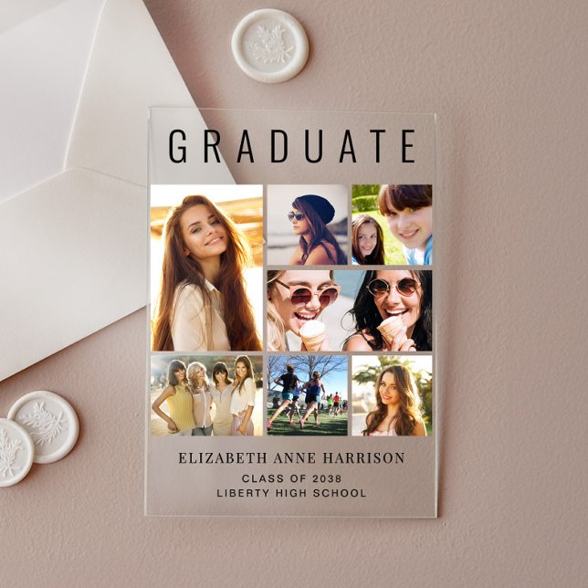 Anuncio de graduación de acrílico fotográfico mode (Subido por el creador)
