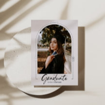 Anuncio de graduación de arco Invitación de lámina