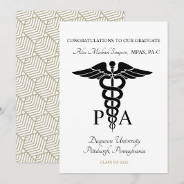 Anuncio de graduación de Asistente Médico