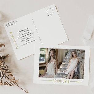 Anuncio de graduación de collage moderno graduado 