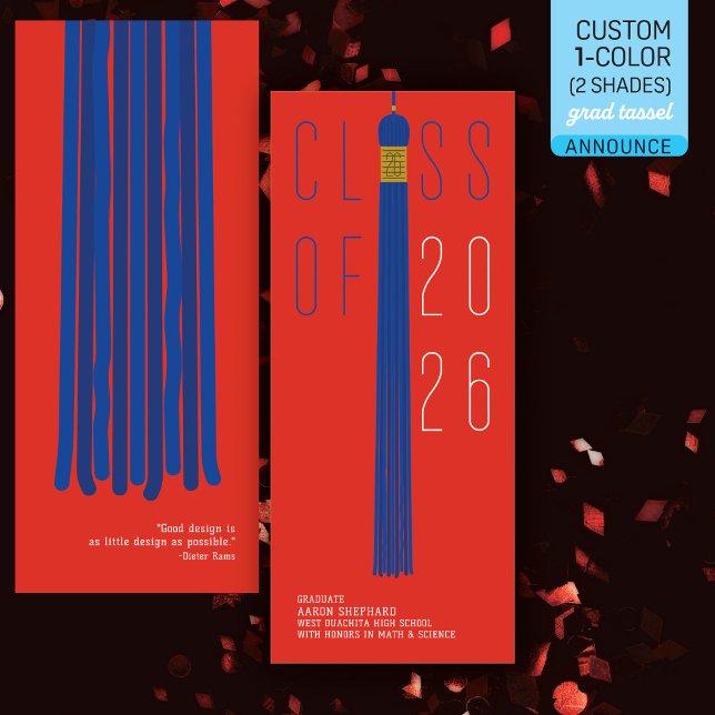 Anuncio de graduación de diseño moderno | Editable (Subido por el creador)