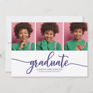 Anuncio de graduación de escuela secundaria 3 Foto