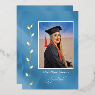 Anuncio de graduación de escuela secundaria Artist