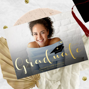 Anuncio de graduación de escuela secundaria Invita
