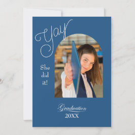 Anuncio de graduación de escuela secundaria modern